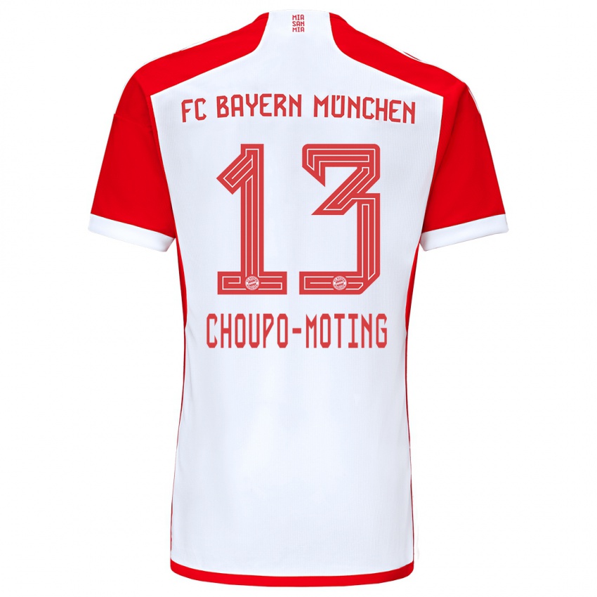 Herren Eric Maxim Choupo-Moting #13 Rot-Weiss Heimtrikot Trikot 2023/24 T-Shirt