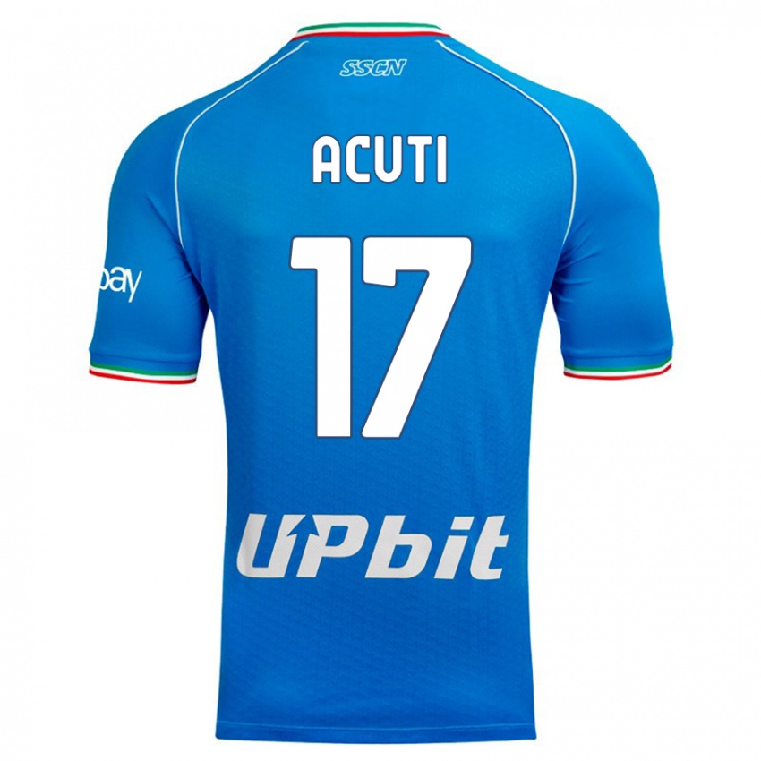 Herren Arianna Acuti #17 Himmelblau Heimtrikot Trikot 2023/24 T-Shirt