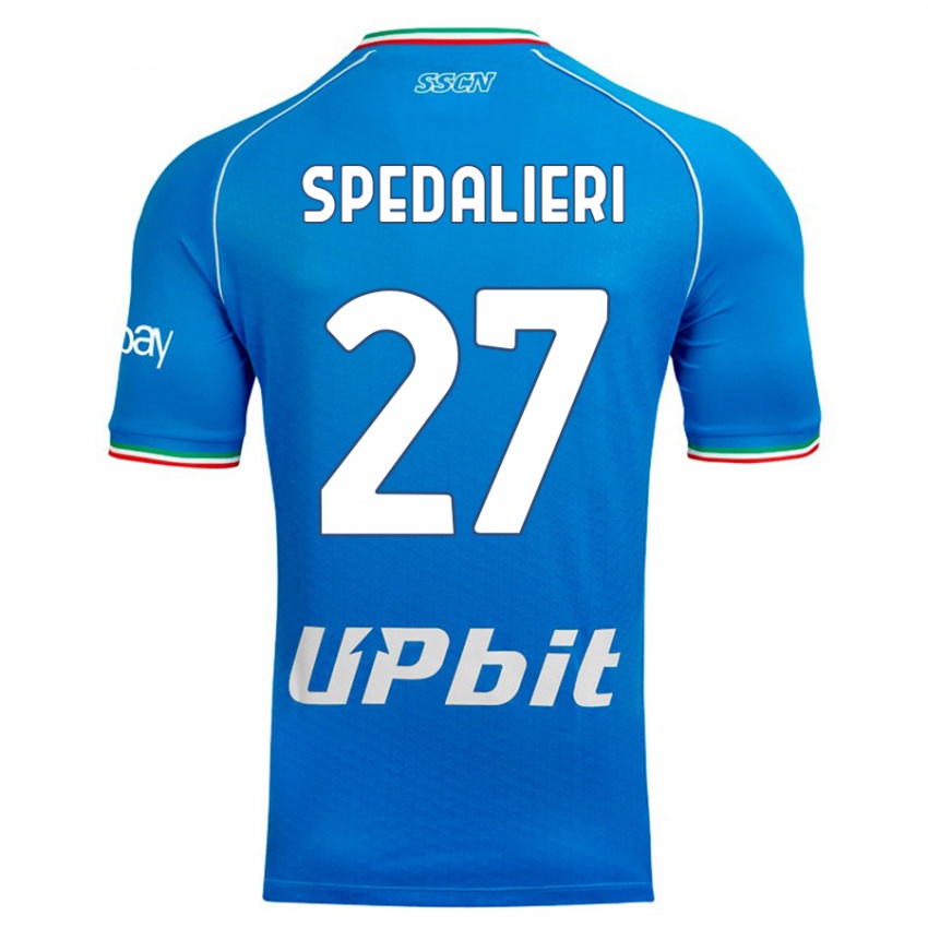 Herren Johnatan Andrea Spedalieri #27 Himmelblau Heimtrikot Trikot 2023/24 T-Shirt