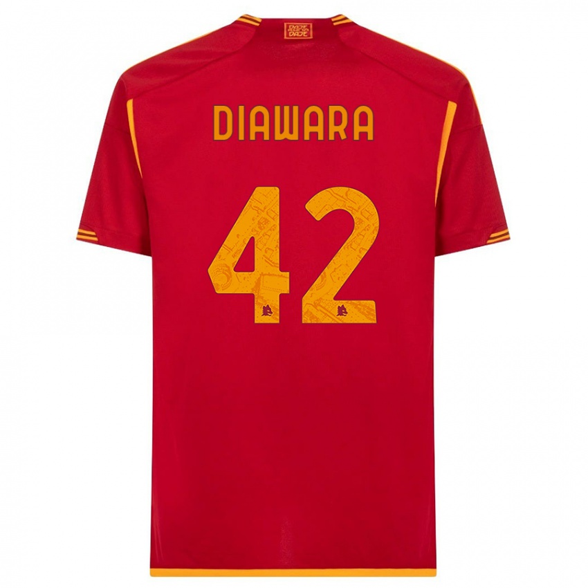 Herren Amadou Diawara #42 Rot Heimtrikot Trikot 2023/24 T-Shirt
