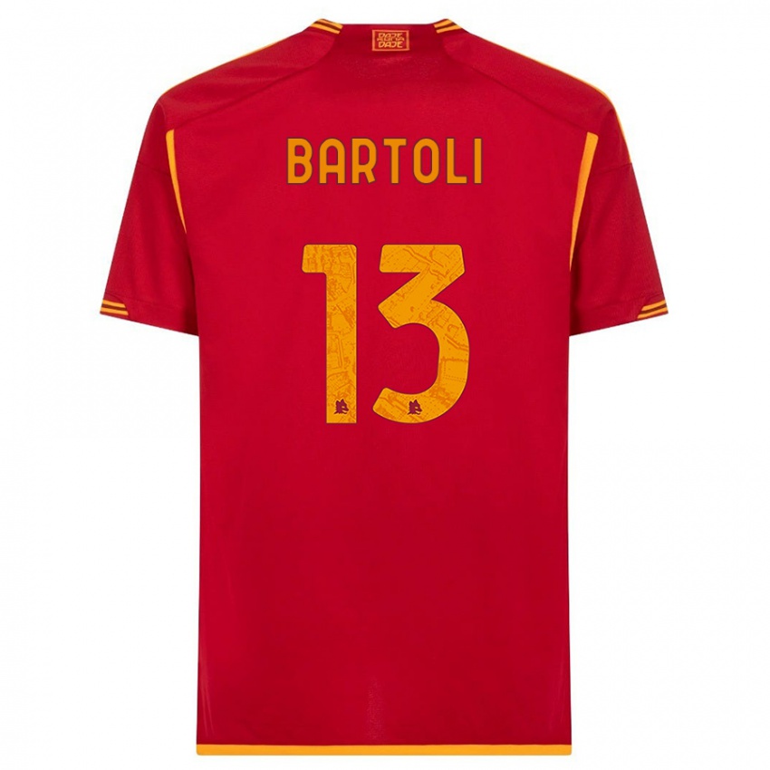 Herren Elisa Bartoli #13 Rot Heimtrikot Trikot 2023/24 T-Shirt