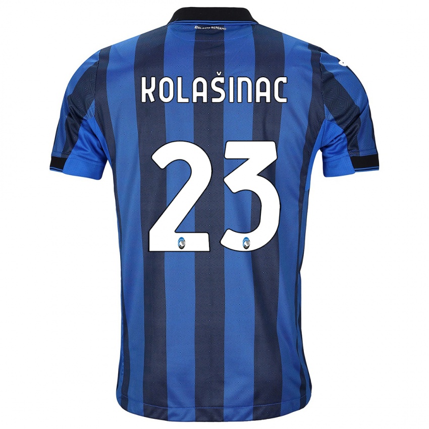 Herren Sead Kolasinac #23 Schwarz Blau Heimtrikot Trikot 2023/24 T-Shirt