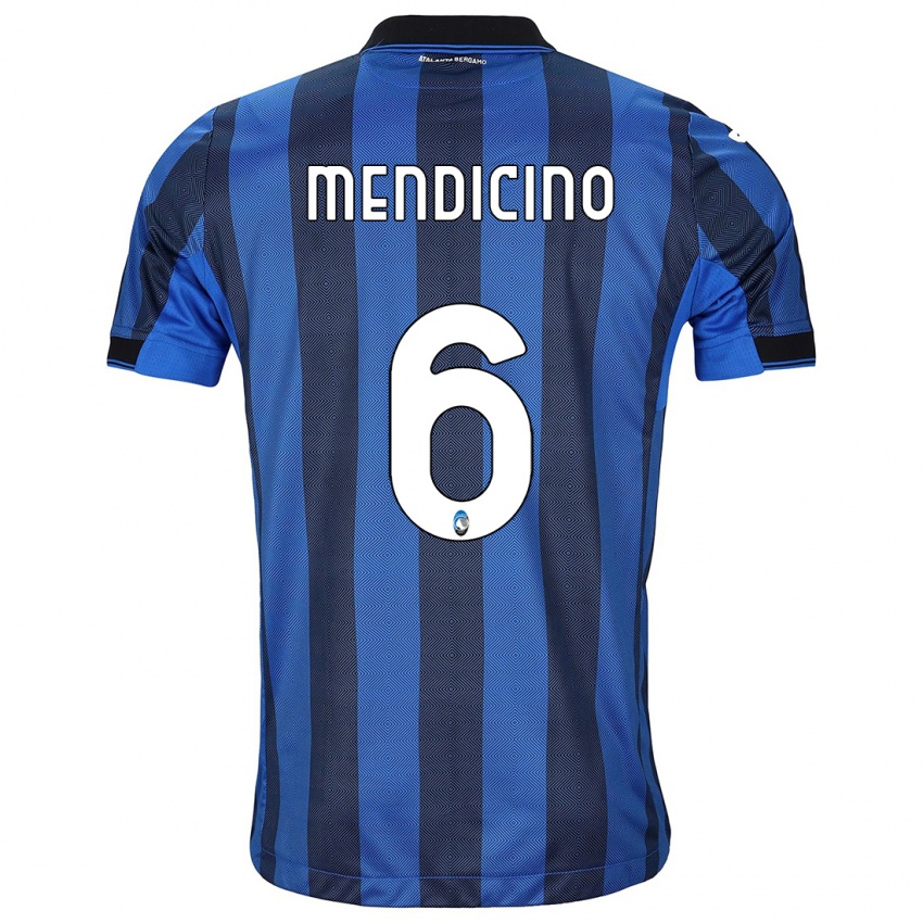 Herren Leonardo Mendicino #6 Schwarz Blau Heimtrikot Trikot 2023/24 T-Shirt