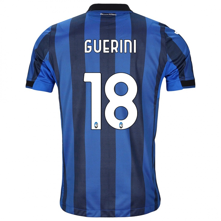 Herren Alessio Guerini #18 Schwarz Blau Heimtrikot Trikot 2023/24 T-Shirt