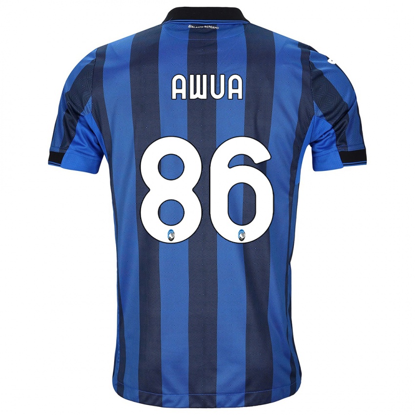 Herren Theophilus Awua #86 Schwarz Blau Heimtrikot Trikot 2023/24 T-Shirt