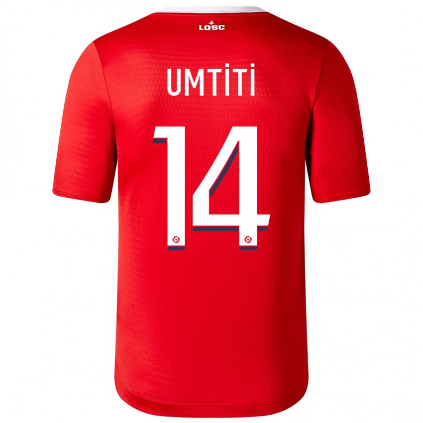 Herren Samuel Umtiti #14 Rot Heimtrikot Trikot 2023/24 T-Shirt