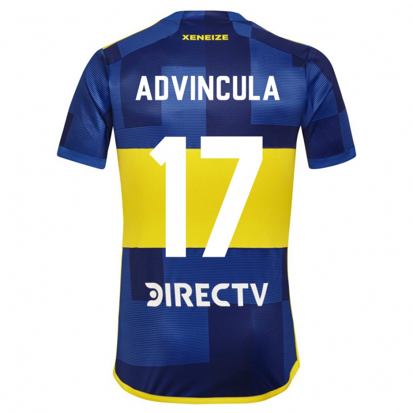 Herren Luis Advincula #17 Dunkelblau Gelb Heimtrikot Trikot 2023/24 T-Shirt