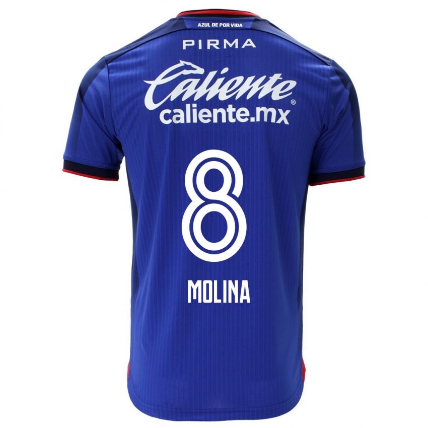 Herren Dalia Molina #8 Blau Heimtrikot Trikot 2023/24 T-Shirt