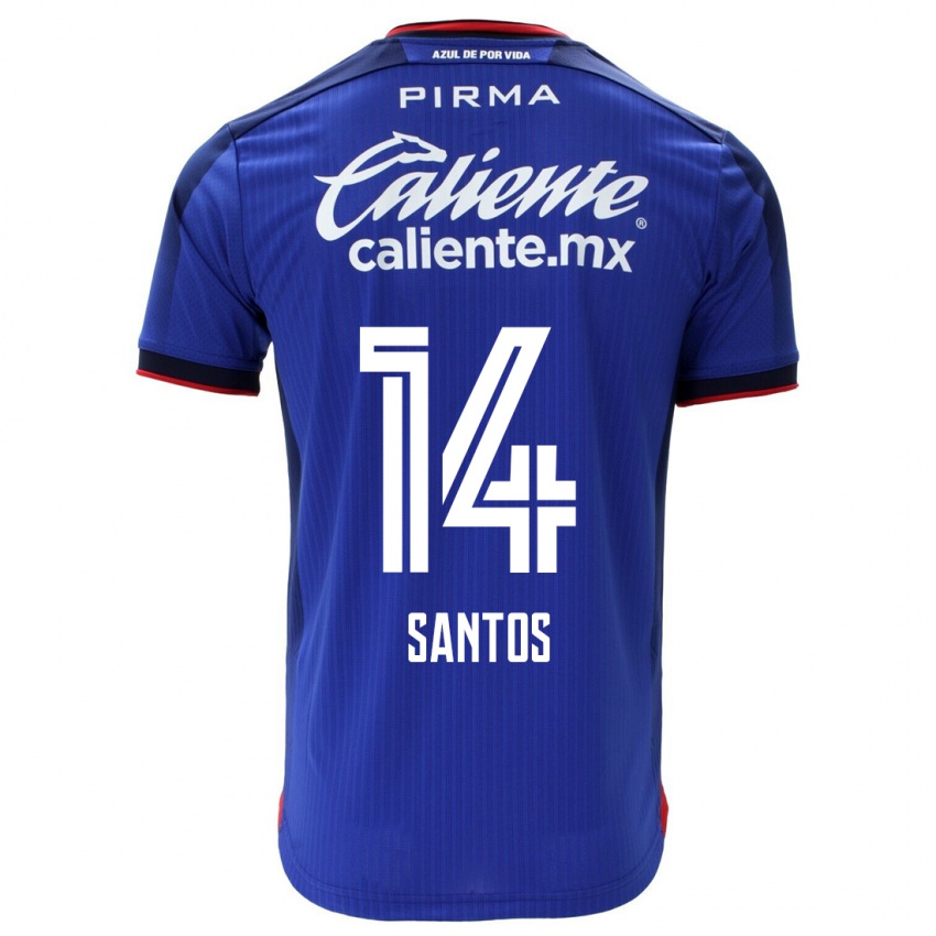 Herren Eleisa Santos #14 Blau Heimtrikot Trikot 2023/24 T-Shirt