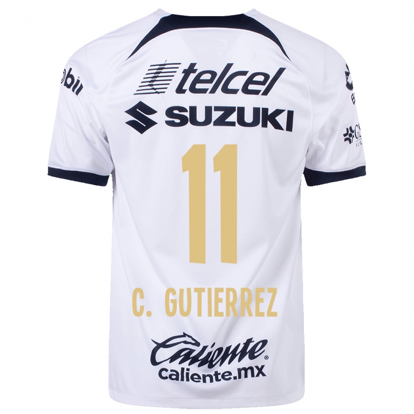 Herren Carlos Gutierrez #11 Weiß Heimtrikot Trikot 2023/24 T-Shirt
