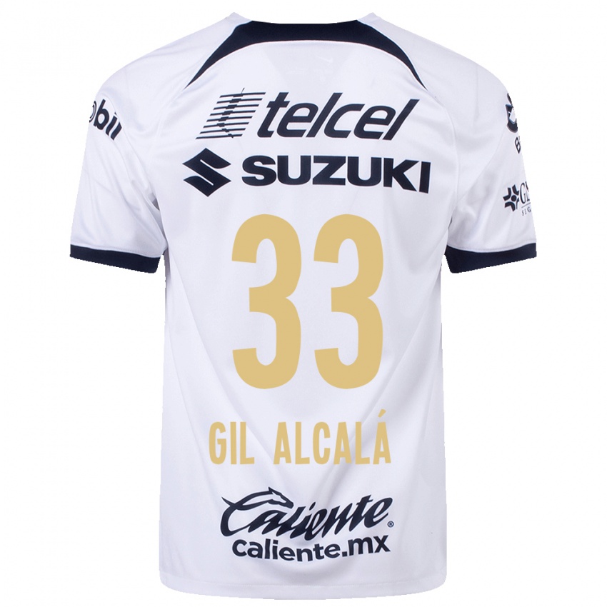 Herren Gil Alcala #33 Weiß Heimtrikot Trikot 2023/24 T-Shirt