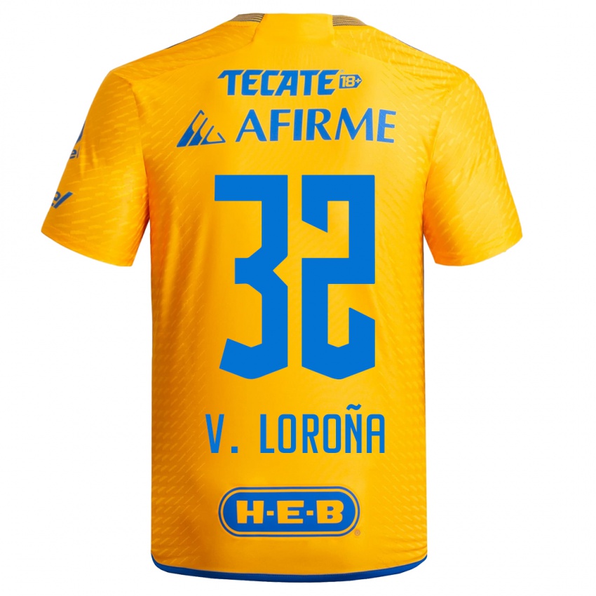 Herren Vladimir Lorona #32 Gelb Heimtrikot Trikot 2023/24 T-Shirt