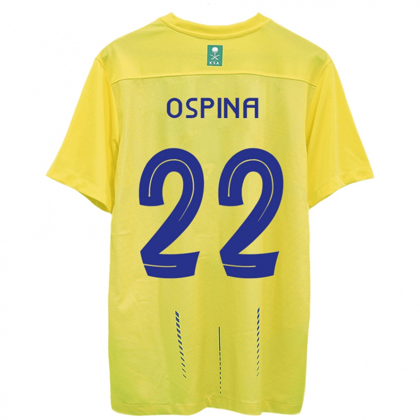Herren David Ospina #22 Gelb Heimtrikot Trikot 2023/24 T-Shirt