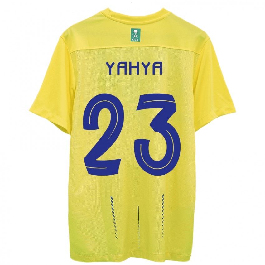 Herren Ayman Yahya #23 Gelb Heimtrikot Trikot 2023/24 T-Shirt