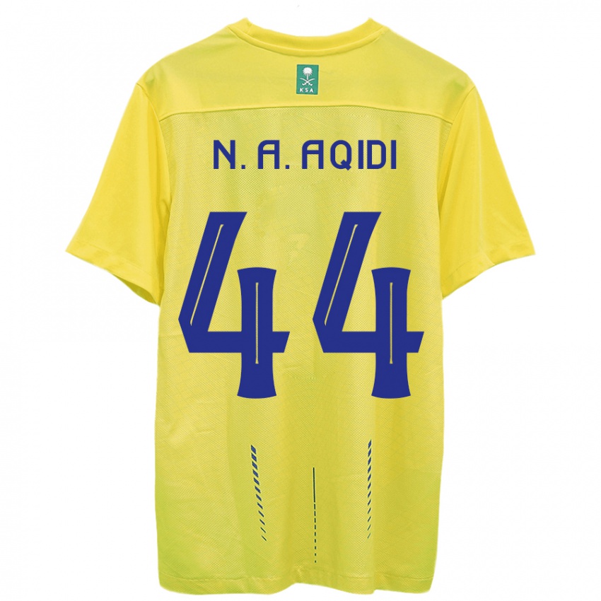 Herren Nawaf Al-Aqidi #44 Gelb Heimtrikot Trikot 2023/24 T-Shirt