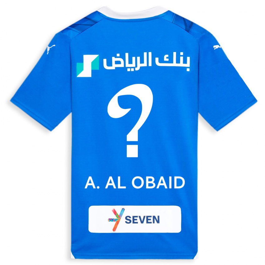 Herren Abdulrahman Al-Obaid #0 Blau Heimtrikot Trikot 2023/24 T-Shirt