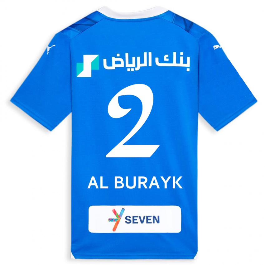 Herren Mohammed Al-Burayk #2 Blau Heimtrikot Trikot 2023/24 T-Shirt