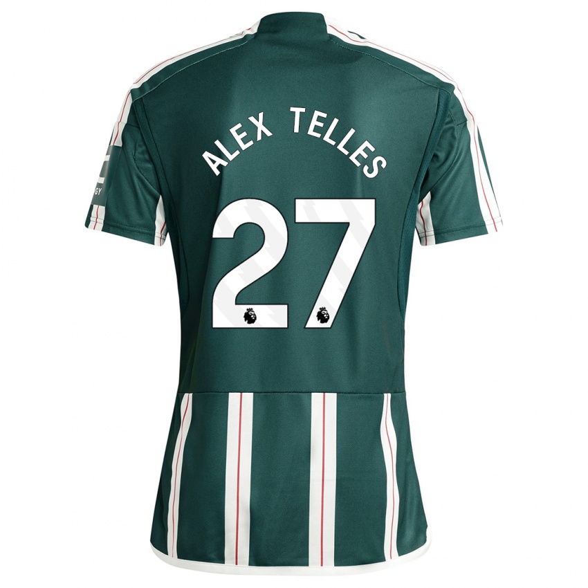 Herren Alex Nicolao Telles #27 Dunkelgrün Auswärtstrikot Trikot 2023/24 T-Shirt