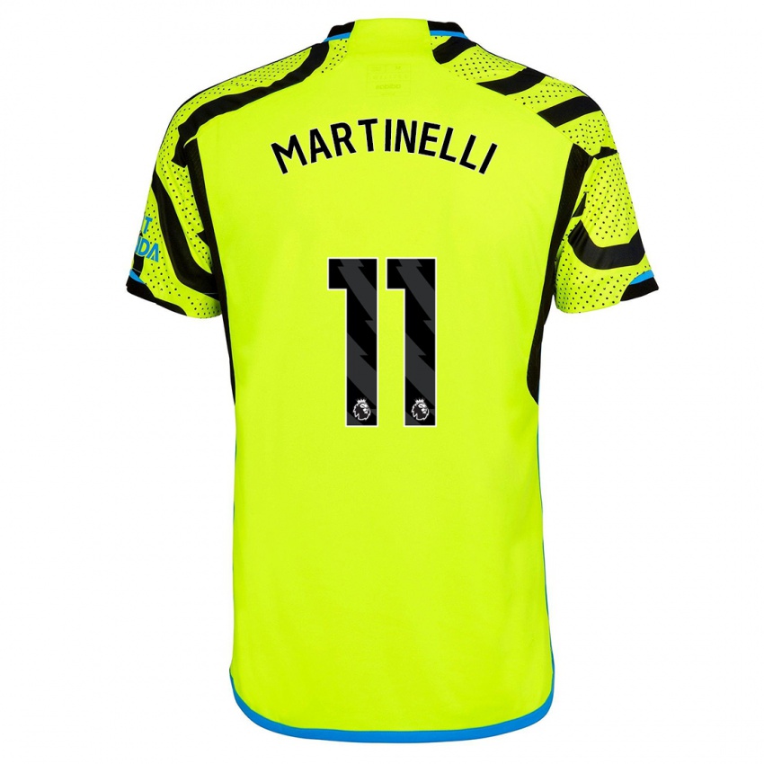 Herren Gabriel Martinelli #11 Gelb Auswärtstrikot Trikot 2023/24 T-Shirt