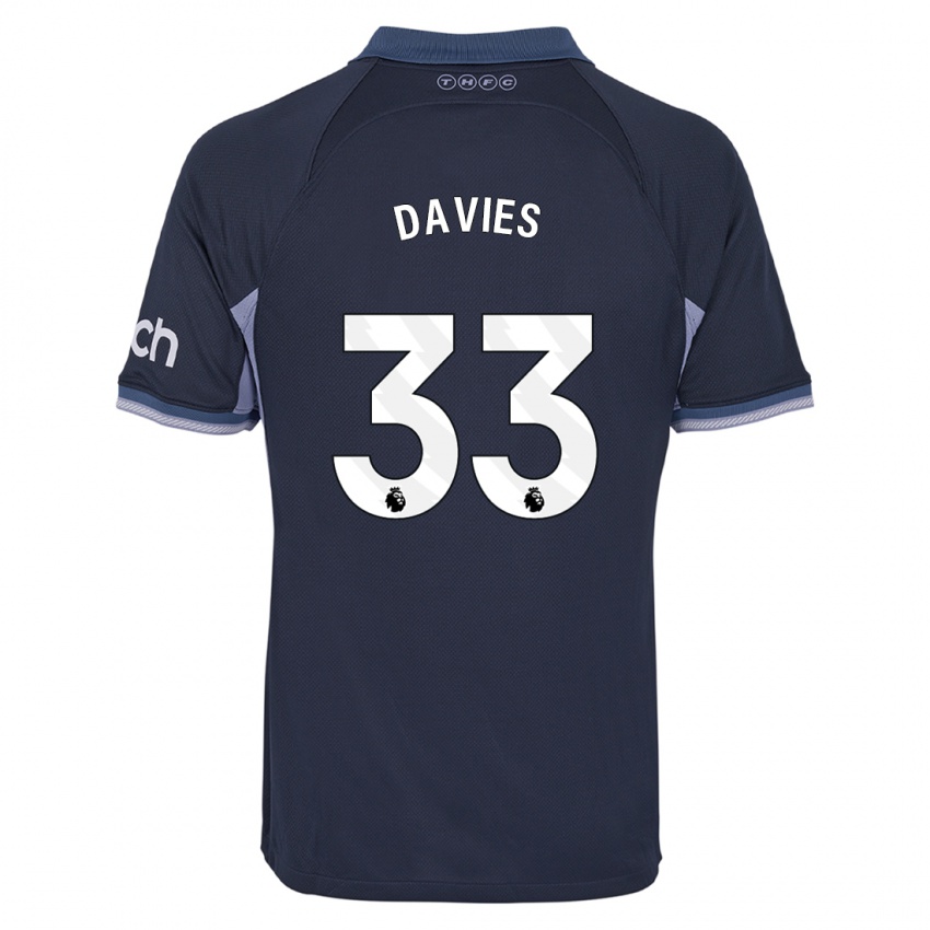 Herren Ben Davies #33 Dunkelblau Auswärtstrikot Trikot 2023/24 T-Shirt