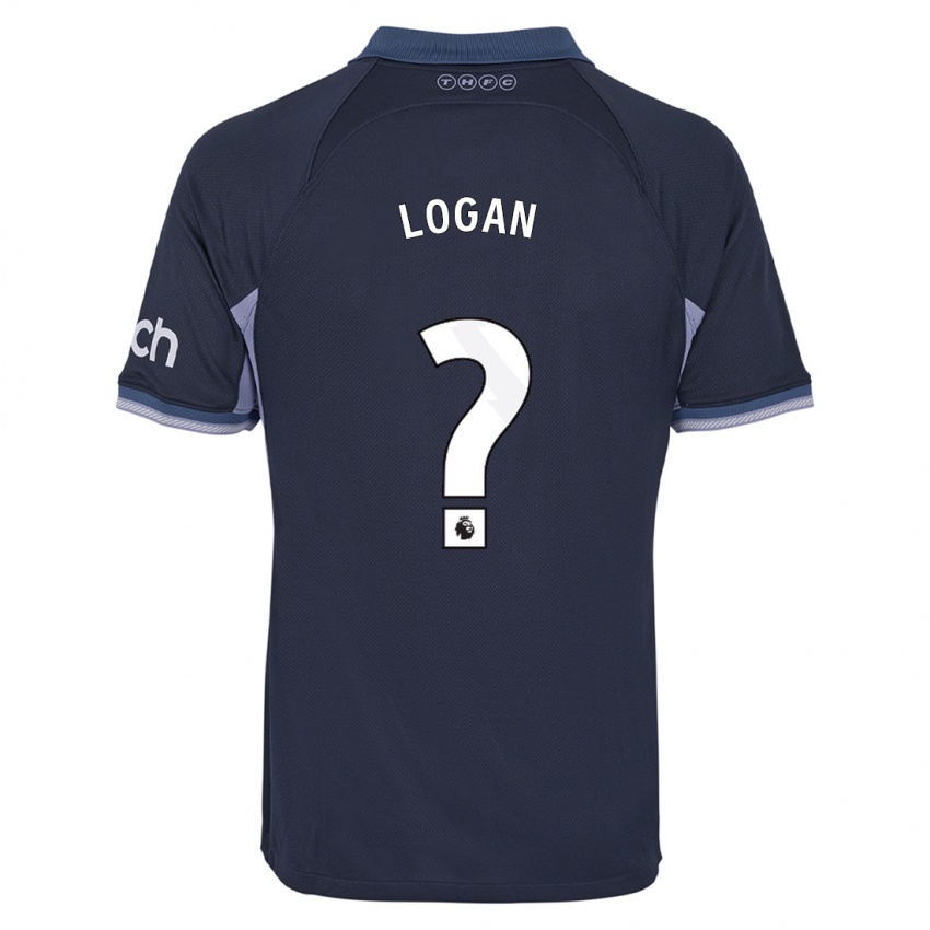 Herren Calum Logan #0 Dunkelblau Auswärtstrikot Trikot 2023/24 T-Shirt