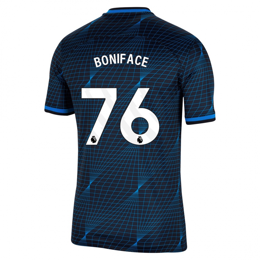 Herren Somto Boniface #76 Dunkelblau Auswärtstrikot Trikot 2023/24 T-Shirt