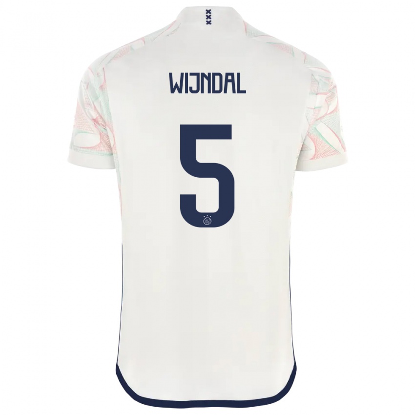 Herren Owen Wijndal #5 Weiß Auswärtstrikot Trikot 2023/24 T-Shirt