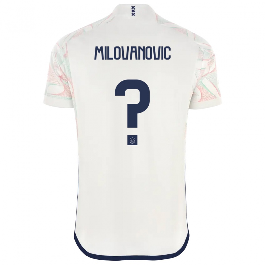 Herren Mateja Milovanovic #0 Weiß Auswärtstrikot Trikot 2023/24 T-Shirt