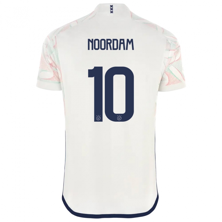 Herren Nadine Noordam #10 Weiß Auswärtstrikot Trikot 2023/24 T-Shirt