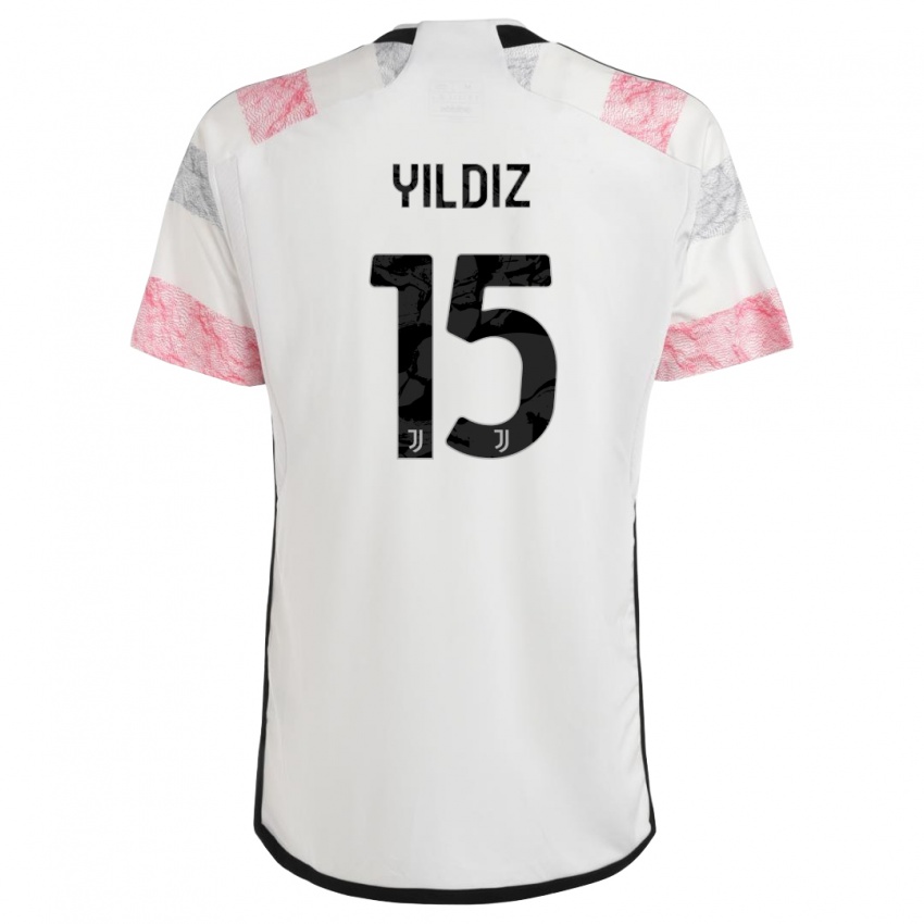 Herren Kenan Yildiz #0 Weiß Rosa Auswärtstrikot Trikot 2023/24 T-Shirt
