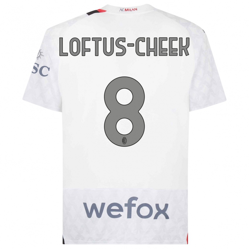 Herren Ruben Loftus-Cheek #8 Weiß Auswärtstrikot Trikot 2023/24 T-Shirt