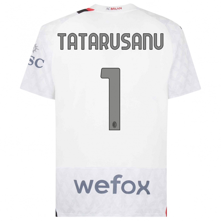 Herren Ciprian Tatarusanu #1 Weiß Auswärtstrikot Trikot 2023/24 T-Shirt