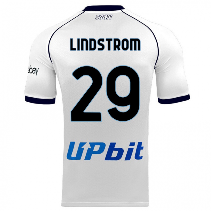 Herren Jesper Lindstrom #29 Weiß Auswärtstrikot Trikot 2023/24 T-Shirt