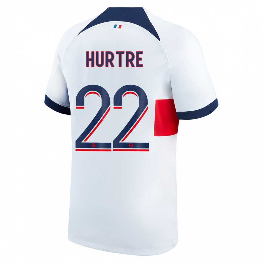 Herren Oceane Hurtre #22 Weiß Auswärtstrikot Trikot 2023/24 T-Shirt