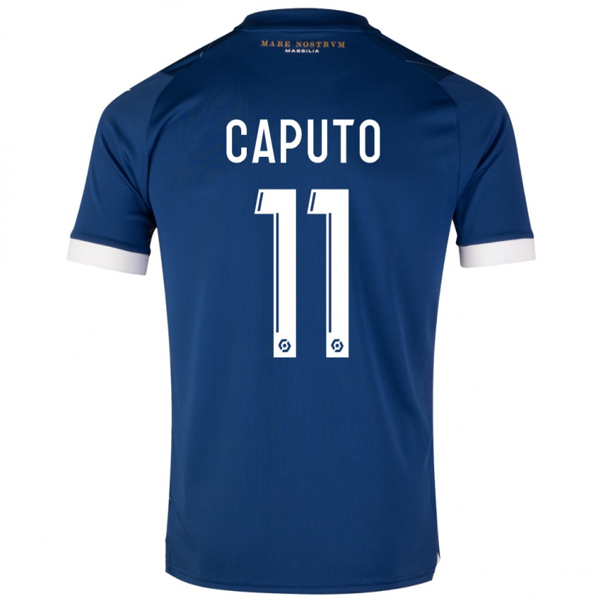 Herren Cindy Caputo #11 Dunkelblau Auswärtstrikot Trikot 2023/24 T-Shirt