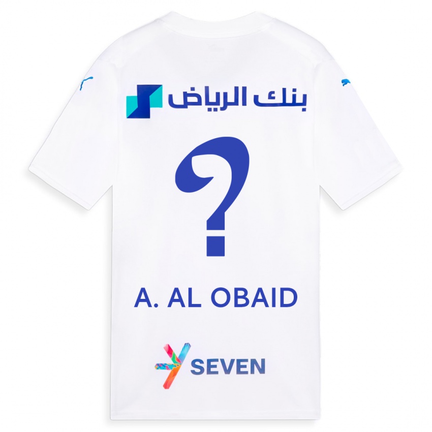 Herren Abdulrahman Al-Obaid #0 Weiß Auswärtstrikot Trikot 2023/24 T-Shirt