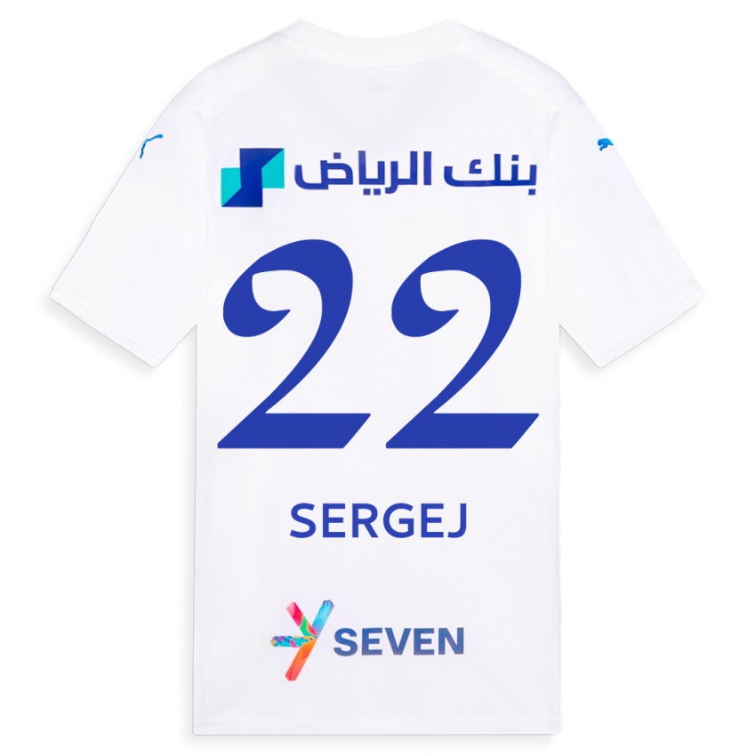 Herren Sergej Milinkovic-Savic #22 Weiß Auswärtstrikot Trikot 2023/24 T-Shirt