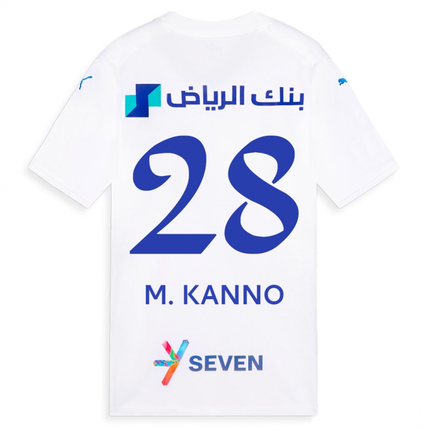 Herren Mohamed Kanno #28 Weiß Auswärtstrikot Trikot 2023/24 T-Shirt