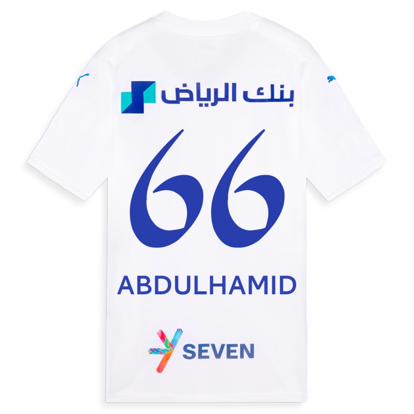 Herren Saud Abdulhamid #66 Weiß Auswärtstrikot Trikot 2023/24 T-Shirt