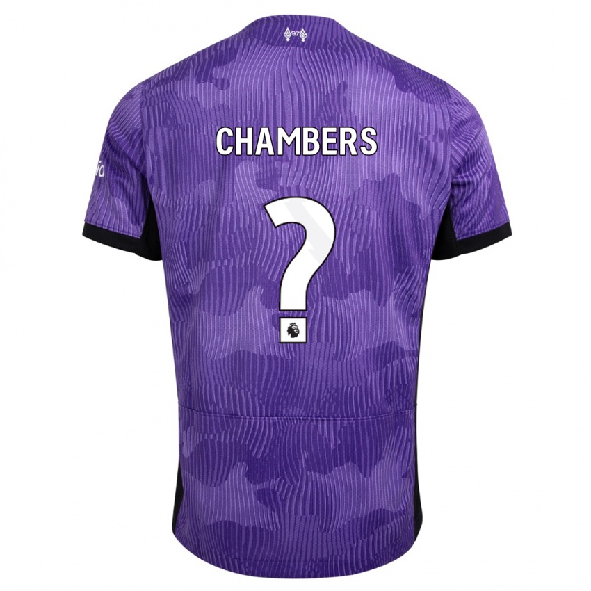 Herren Luke Chambers #0 Lila Ausweichtrikot Trikot 2023/24 T-Shirt