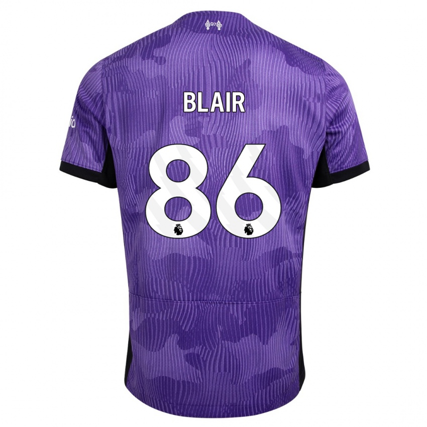 Herren Harvey Blair #86 Lila Ausweichtrikot Trikot 2023/24 T-Shirt