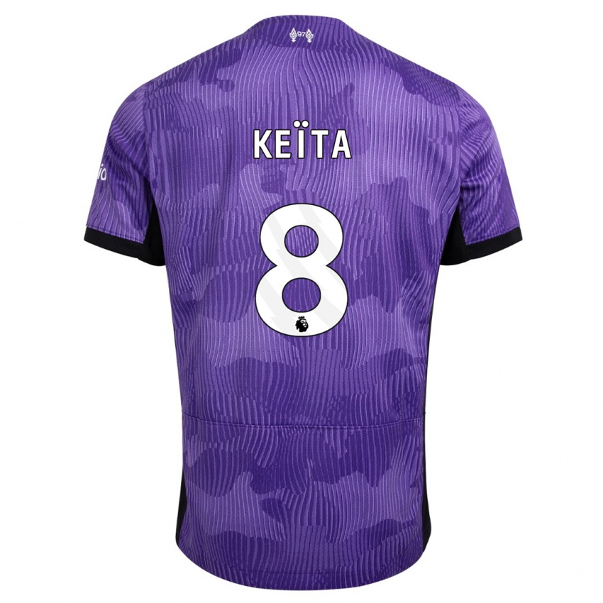 Herren Naby Keïta #8 Lila Ausweichtrikot Trikot 2023/24 T-Shirt