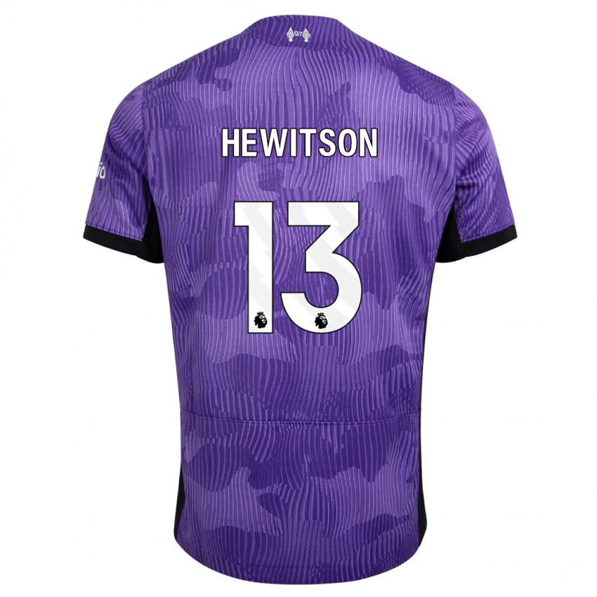 Herren Luke Hewitson #13 Lila Ausweichtrikot Trikot 2023/24 T-Shirt