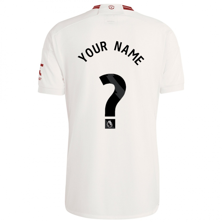 Herren Ihren Namen #0 Weiß Ausweichtrikot Trikot 2023/24 T-Shirt