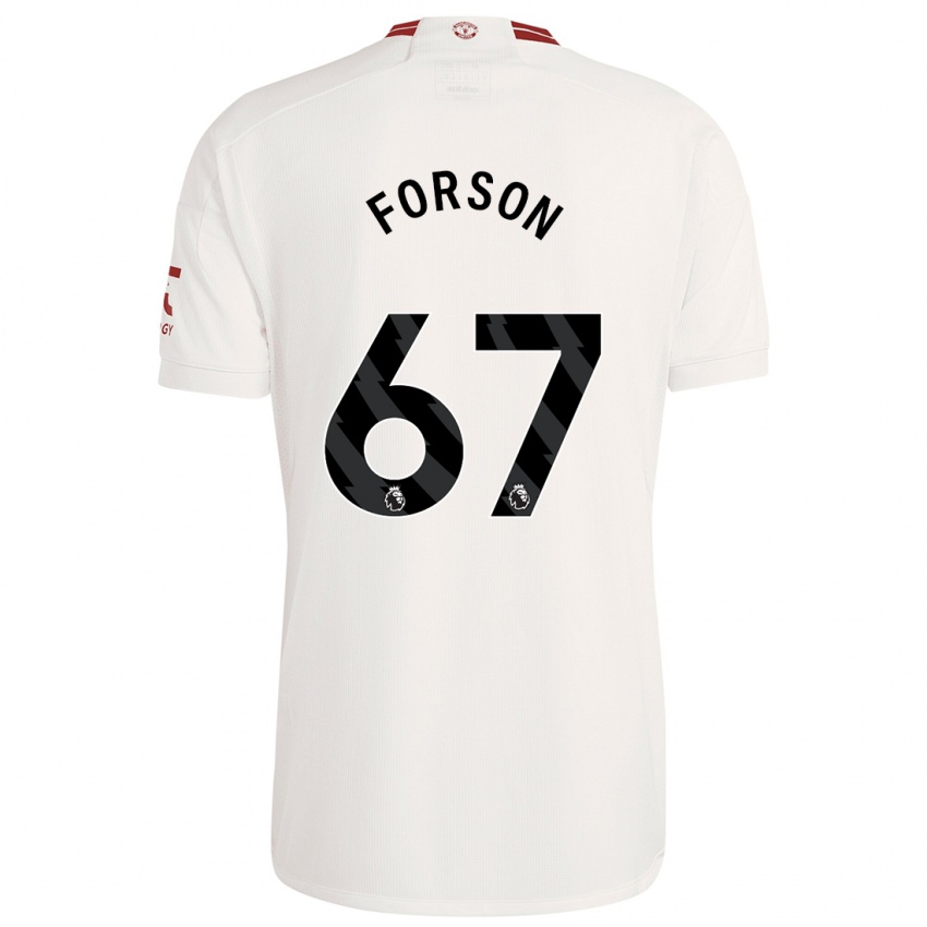 Herren Omari Forson #67 Weiß Ausweichtrikot Trikot 2023/24 T-Shirt