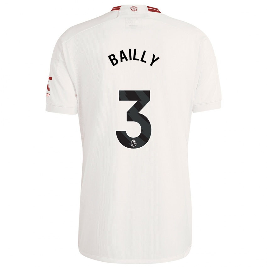 Herren Eric Bailly #3 Weiß Ausweichtrikot Trikot 2023/24 T-Shirt