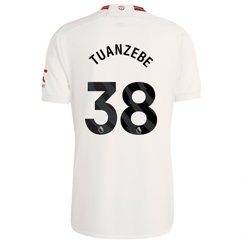 Herren Axel Tuanzebe #38 Weiß Ausweichtrikot Trikot 2023/24 T-Shirt