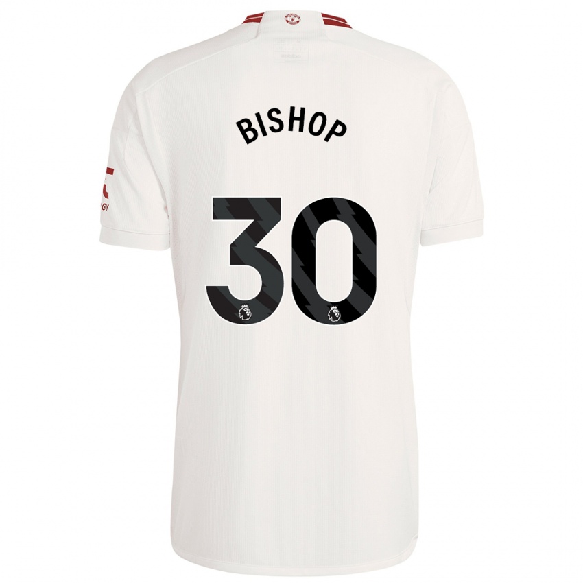 Herren Nathan Bishop #30 Weiß Ausweichtrikot Trikot 2023/24 T-Shirt