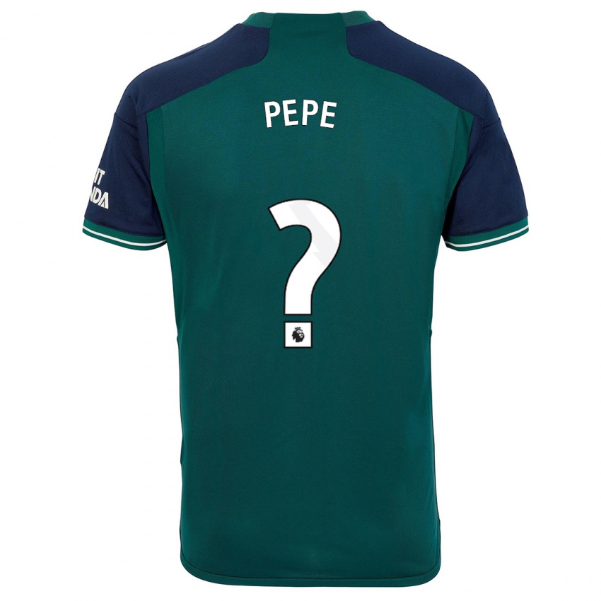 Herren Nicolas Pepe #0 Grün Ausweichtrikot Trikot 2023/24 T-Shirt