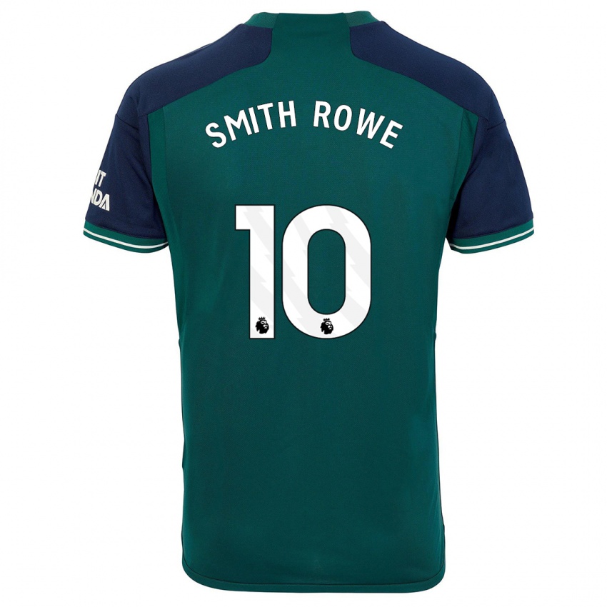 Herren Emile Smith Rowe #10 Grün Ausweichtrikot Trikot 2023/24 T-Shirt